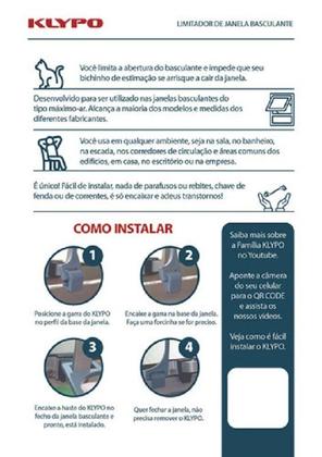 Imagem de Trava Limitador de Abertura 13cm para Janela MaximAr e Basculante  ABS com Proteção UV