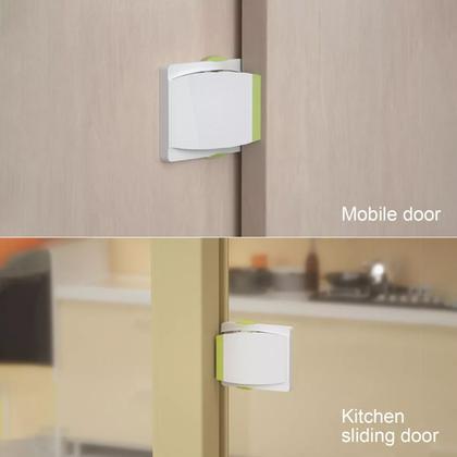 Imagem de Trava para Janela Porta Deslizante Bebe Criança Pet Segurança Bloqueio Fechadura Porta de Correr Armario Guarda Roupa Proteçao Resistente Seguro