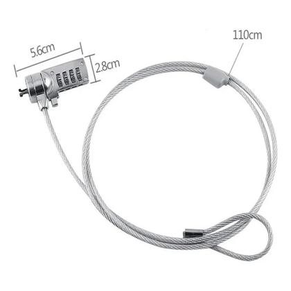 Imagem de Trava para Notebook com Senha Proteção em aço com 1,10mts