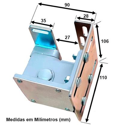 Imagem de Trava para Portão Basculante TRANK BT - Versão com elétrica no batente