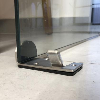 Imagem de Trava Porta Aço Inox Prendedor Fixador Versátil Resistente