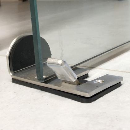 Imagem de Trava Porta Aço Inox Prendedor Fixador Versátil Resistente