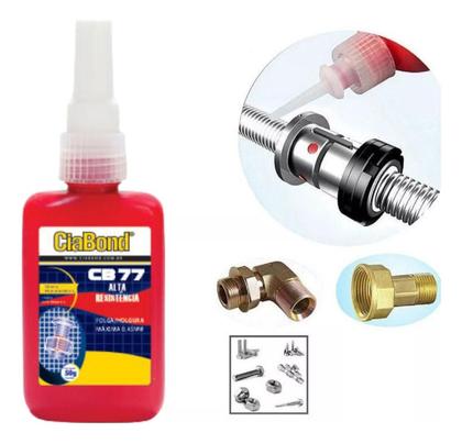 Imagem de Trava Rosca Parafuso Alta Resistência Torque Alto Cb77 50g