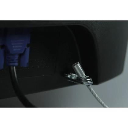 Imagem de Trava Teletronic K LCD Preta 1,5m com Chave de Segurança para Notebook e Monitor