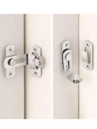 Imagem de Trava Tranca Angular 90º Graus Canto Janela Fechadura Porta