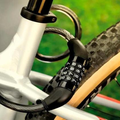 Imagem de Trava Tranca Senha Cadeado Segredo Bike Moto Portao Anti
