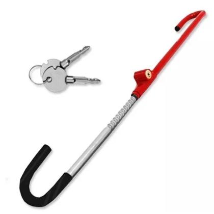 Imagem de Trava Volante Pedal De Carro Carneiro Antifurto Segurança Universal de Aço