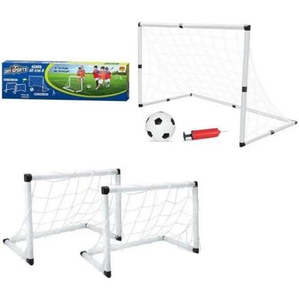 Imagem de Trave Gol 2 Em 1 Mini Futebol Infantil Com Bola E Bomba Dm Toys DMT5937