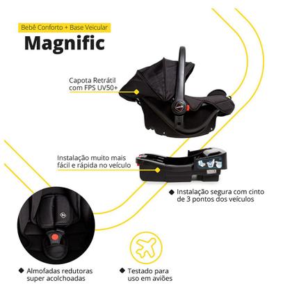 Imagem de Travel System 3 em 1 Magnific Full Black - Safety 1st