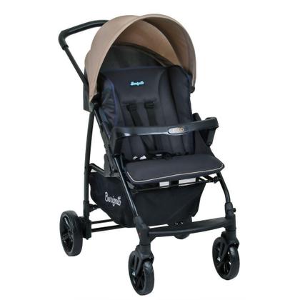 Imagem de Travel System Burigotto Carrinho De Bebê Com Bebê Conforto Ecco + Touring X Cinza Bege