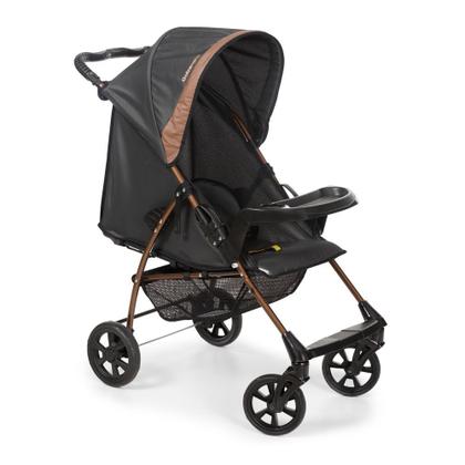Imagem de Travel System Galzerano Carrinho de Bebê Romano com Bebê Conforto Cocoon Slim Preto e Cobre