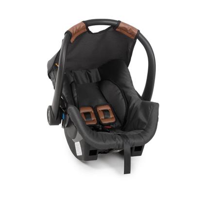 Imagem de Travel System Galzerano Carrinho de Bebê Romano com Bebê Conforto Cocoon Slim Preto e Cobre