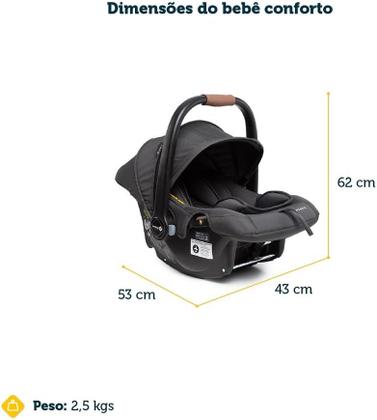 Imagem de Travel System Safety 1st Spark Plus Trio Isofix 22kg Grafite