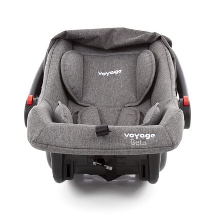 Imagem de Travel System Voyage Duo Pro Carrinho de Bebê Yupi 0 a 15 Kg com Bebê Conforto Beta Mescla Cinza - Dorel