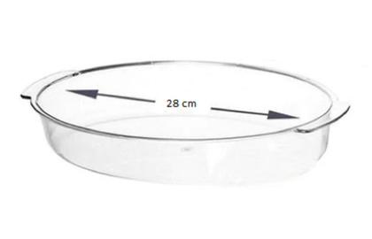 TRAVESSA ACRÍLICA PLÁSTICO OVAL PEQUENA COM TAMPA 19X28cm unidade - TASIL Imagem de TRAVESSA ACRÍLICA PLÁSTICO OVAL PEQUENA COM TAMPA 19X28cm unidade