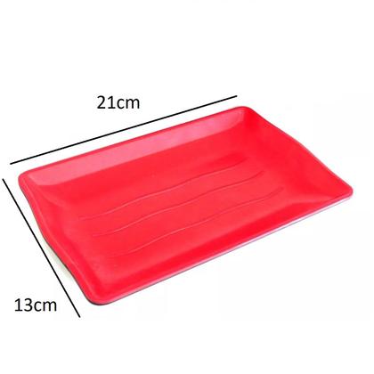 Imagem de Travessa Bandeja Oriental 21x13 Melamina Prato Japones Sushi