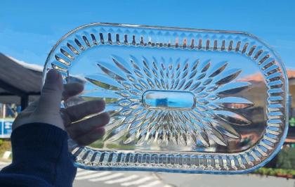 Imagem de Travessa Bandeja PetisqueiraCentro De Mesa Vidro