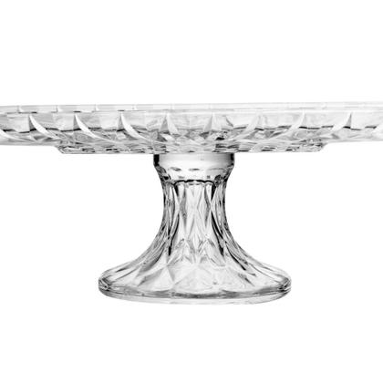Imagem de Travessa de cristal com pé diamond 30cm 