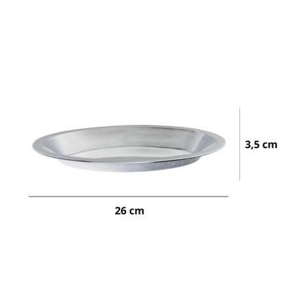 Imagem de Travessa Oval Funda Inox 26cm Bandeja Petisqueira CK1377