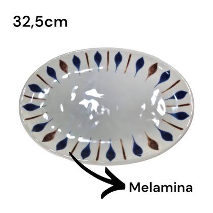 Imagem de Travessa Prato Servir 32cm Grande Melamina Embarcação Barco