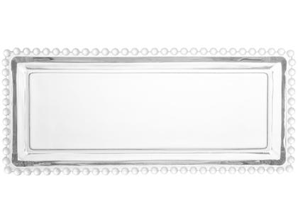 Imagem de Travessa Retangular de Cristal Pearl 30 cm 27891 - Wolff