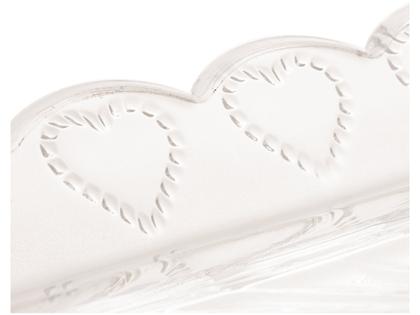 Imagem de Travessa Retangular Heart em Cristal 36,5Cm - Lyor