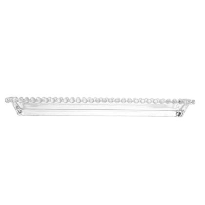 Imagem de Travessa Wolff Pearl De Cristal Incolor Cor Transparente