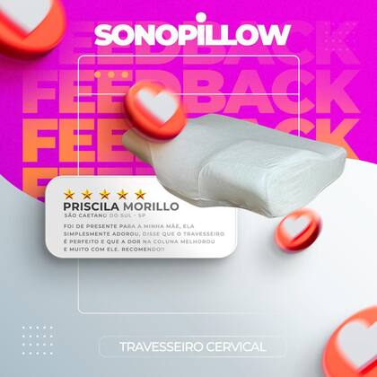 Imagem de Travesseiro Almofada Ergonômico Sonofix Sonopillow Cervical Original, Derila Ergo i wanna pillow to sleep inteligente anti ronco e apneia