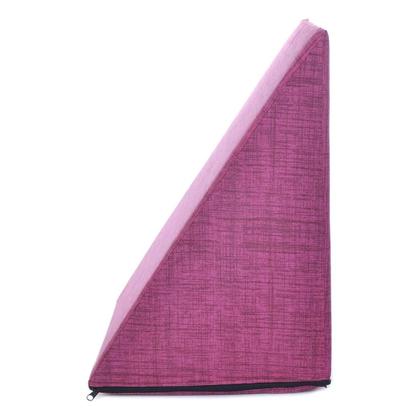 Imagem de Travesseiro Almofada Tringalular Encosto Apoio Costa Leitura Com Capa Pink