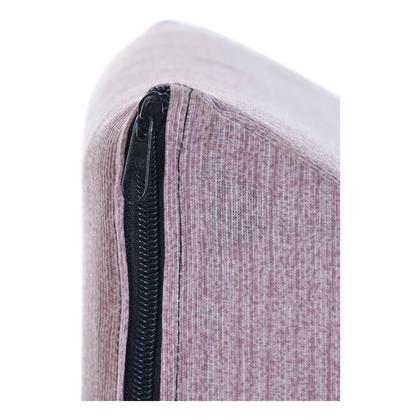 Imagem de Travesseiro Almofada Tringalular Encosto Apoio Costa Leitura Com Capa Rosa Claro