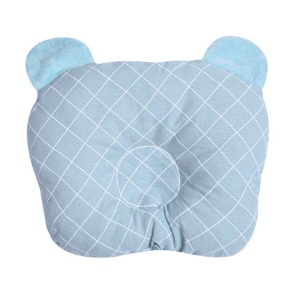 Imagem de Travesseiro Anatômico Bebê 100% Algodão 23x18cm Bordado Papi Friends