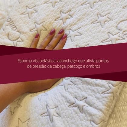 Imagem de Travesseiro Bebê Meu Primeiro Orthocrin Visco 35x55x4 Espuma Viscoelástica Certificada