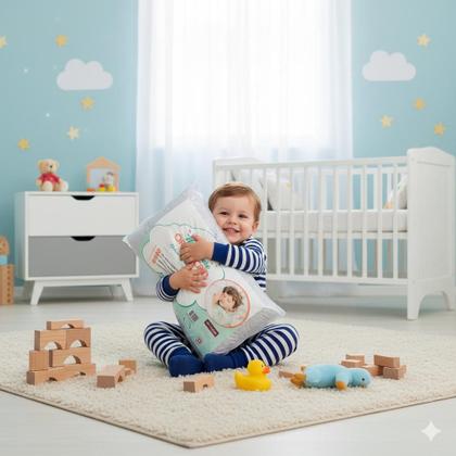 Imagem de Travesseiro Bebê Meu Primeiro Orthocrin Visco 35x55x4 Espuma Viscoelástica Certificada