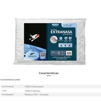 Imagem de Travesseiro Block Base System Extravisco Íons de Prata