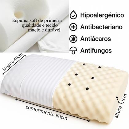 Imagem de Travesseiro Casca de Ovo Perfilado Terapêutico com Infravermelho Longo Magnético-Shalom Life