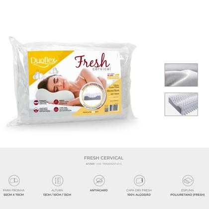Imagem de Travesseiro Cervical Em Formato Ortopédico 50x70 - Duoflex