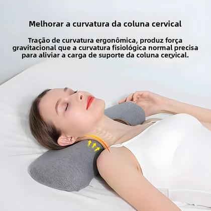 Imagem de Travesseiro Cervical Ergonômico De Espuma De Memória Para Dormir De Lado, Suporte Ortopédico Para O