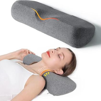Imagem de Travesseiro Cervical Ergonômico De Espuma De Memória Para Dormir De Lado, Suporte Ortopédico Para O