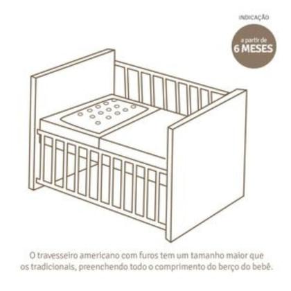 Imagem de Travesseiro De Bebê Antissufocante De Berço Com Furos