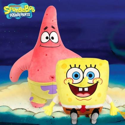 Travesseiro de Pelúcia Bob Esponja, Patrick, Eugene H. Krabs e Gary - Para Meninos Imagem de Travesseiro de Pelúcia Bob Esponja, Patrick, Eugene H. Krabs e Gary - Para Meninos