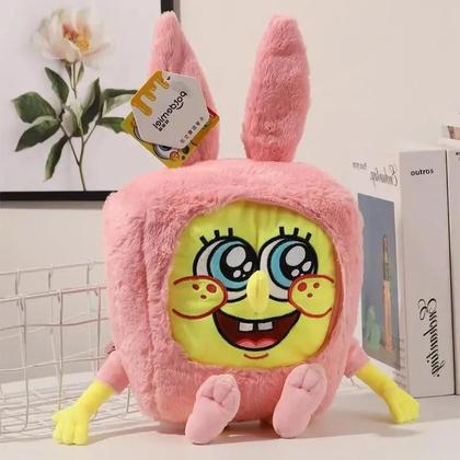 Travesseiro de Pelúcia Bob Esponja, Patrick, Eugene H. Krabs e Gary - Para Meninos Imagem de Travesseiro de Pelúcia Bob Esponja, Patrick, Eugene H. Krabs e Gary - Para Meninos
