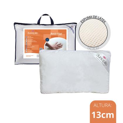 Imagem de Travesseiro Dunlopillo Basic Flat 100% Latex Importado