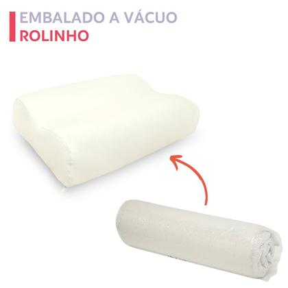Imagem de Travesseiro Duoflex Nasa Cervical Espuma Viscoelástica 50x70x12