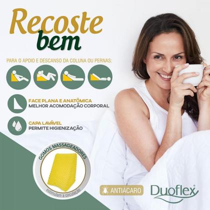 Imagem de Travesseiro Encosto Anatômico Conforto 53x38x38 Duoflex Recoste Bem