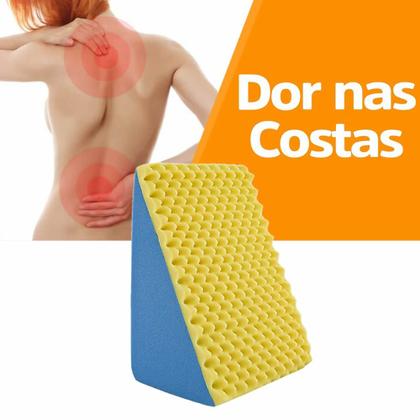 Travesseiro Encosto Triangular Ortopédico Gestante e Idosos - Armazém das espumas Imagem de Travesseiro Encosto Triangular Ortopédico Gestante e Idosos