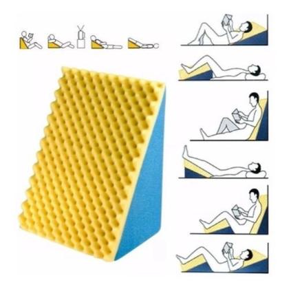 Travesseiro Encosto Triangular Ortopédico Gestante e Idosos - Armazém das espumas Imagem de Travesseiro Encosto Triangular Ortopédico Gestante e Idosos