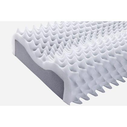 Imagem de Travesseiro Espuma Aerada Contour Pillow TP2102 c/ Capa de Algodão p/Fronha (50x70) - Duoflex