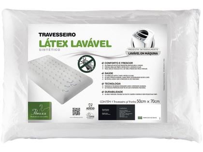 Imagem de Travesseiro Fibrasca Performance Látex 50x70 Sintético C/ Proteção Antibacteriana