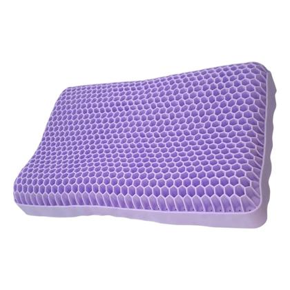 Imagem de Travesseiro Hipoalérgico Gel Elástico 3d Roxo Supermedy