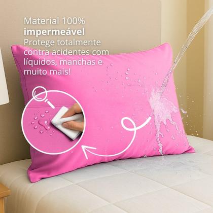 Imagem de Travesseiro Hospitalar: Capa Impermeável + Refil de Espuma - Coloridas